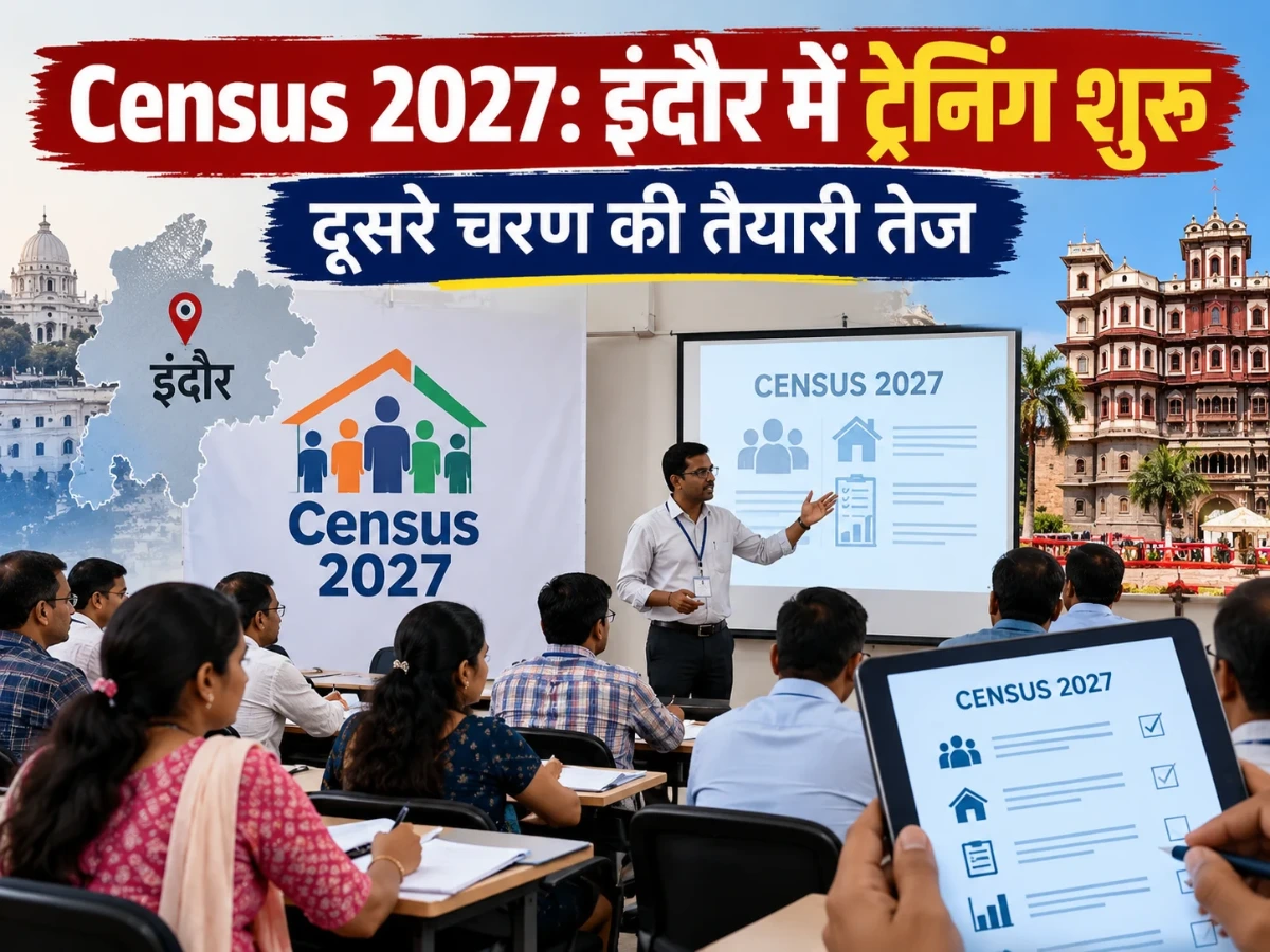 Census 2027: इंदौर में दूसरे चरण की ट्रेनिंग शुरू, 15 अक्टूबर तक चलेगा कार्यक्रम