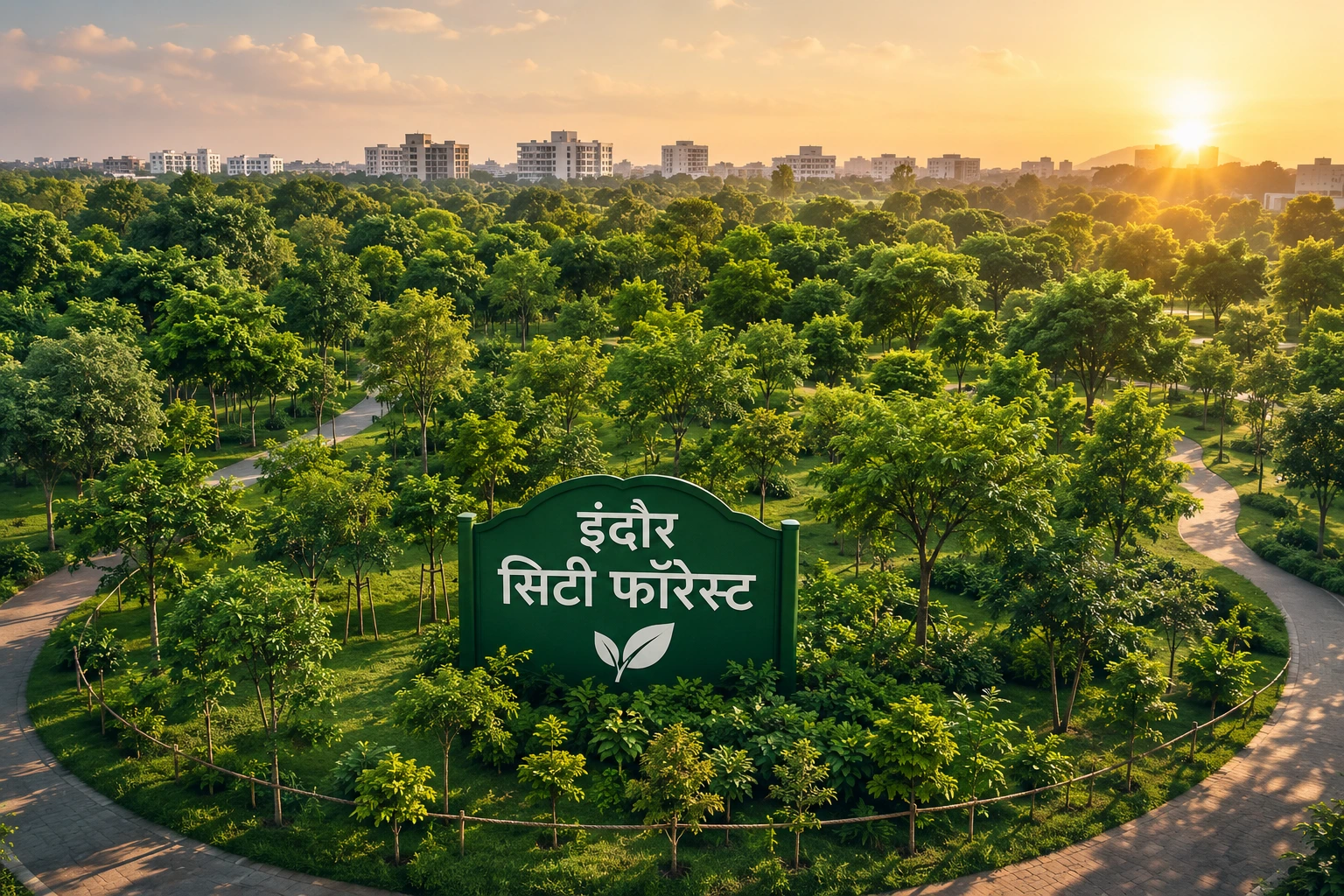 इंदौर सिटी फॉरेस्ट: 100 एकड़ में लगेंगे 2.5 लाख पेड़, मियावाकी तकनीक से तैयार होगा हरित क्षेत्र