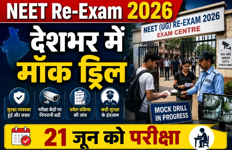 NEET UG Re-Exam 2026: परीक्षा से पहले देशभर में मॉक ड्रिल, सुरक्षा व्यवस्था हुई और सख्त
