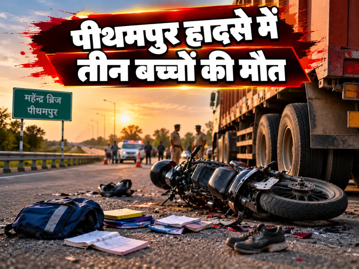 पीथमपुर हादसे में तीन बच्चों की मौत