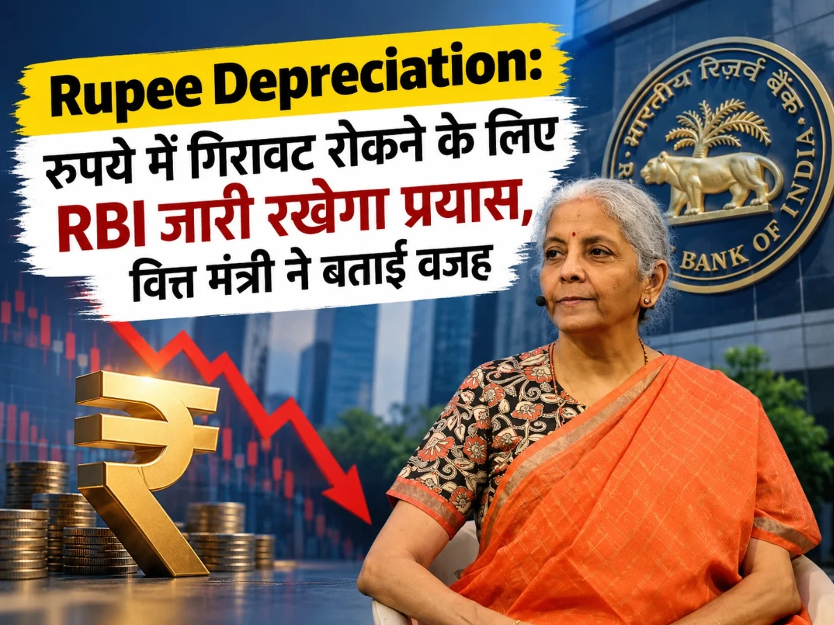 Rupee Depreciation: रुपये में गिरावट रोकने के लिए RBI जारी रखेगा प्रयास, वित्त मंत्री ने बताई वजह