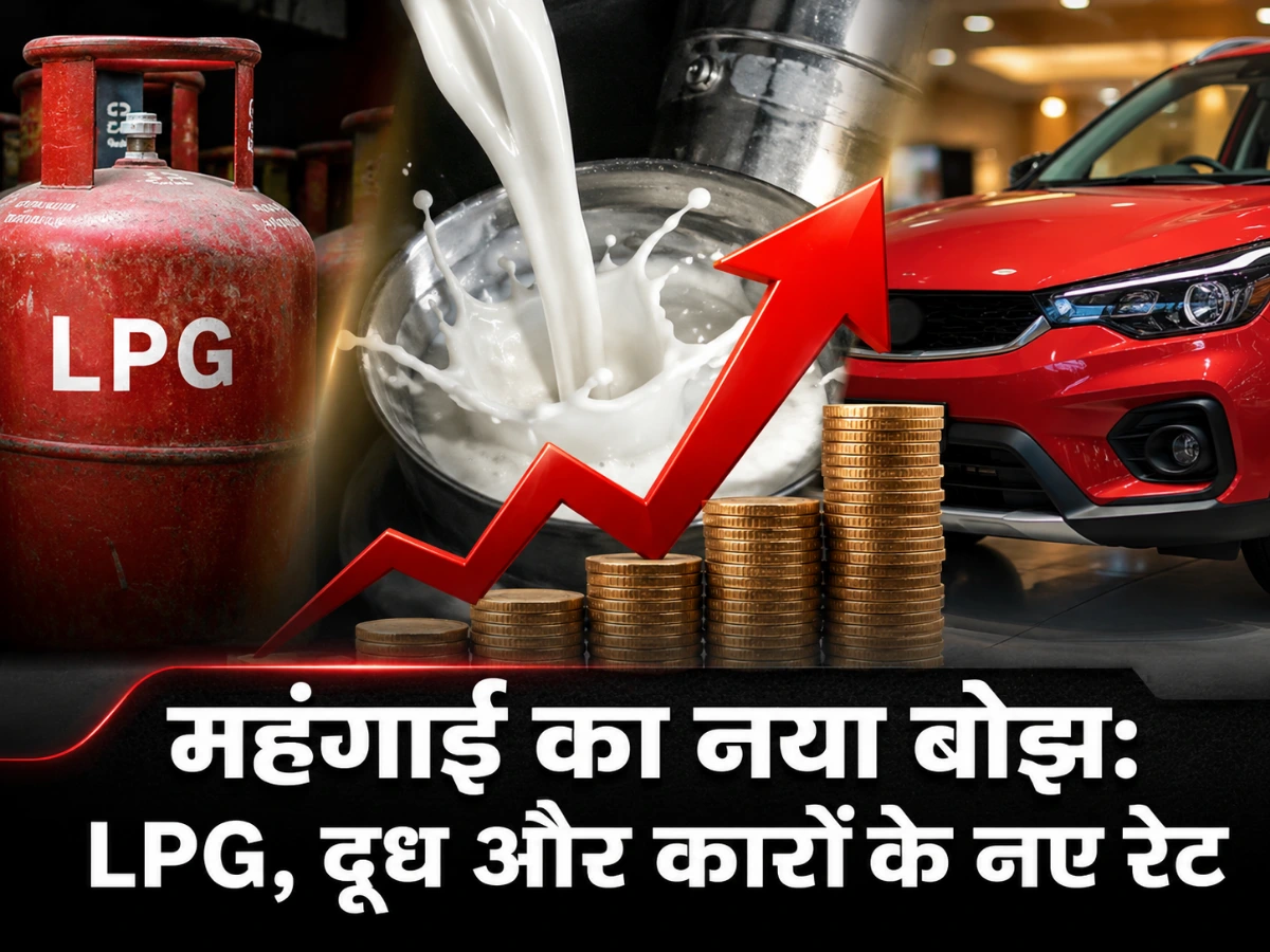 महंगाई का नया बोझ: LPG, दूध और कारों के नए रेट, MP में क्या बदला?