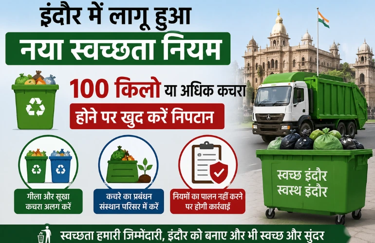 बड़ा बदलाव: इंदौर में 100 किलो कचरे पर लागू हुआ नया नियम